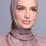 Mocha Modal Hijab Set with Matching Undercap | Veiled Noor