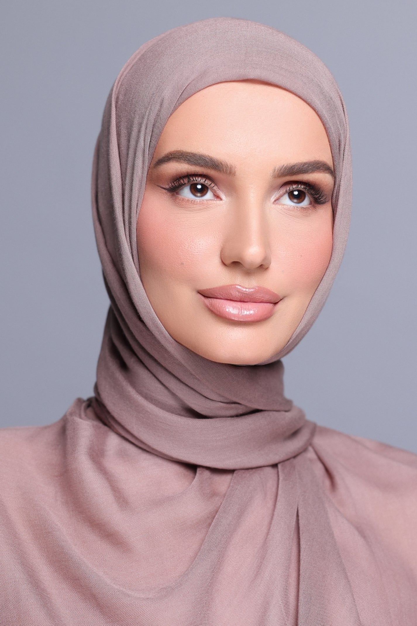 Mocha Modal Hijab Set with Matching Undercap | Veiled Noor
