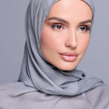 Silver Modal Hijab Set