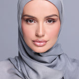 Silver Modal Hijab Set