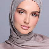 Taupe Modal Hijab Set