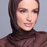  Espresso Modal Hijab Set with Undercap | Veiled Noor