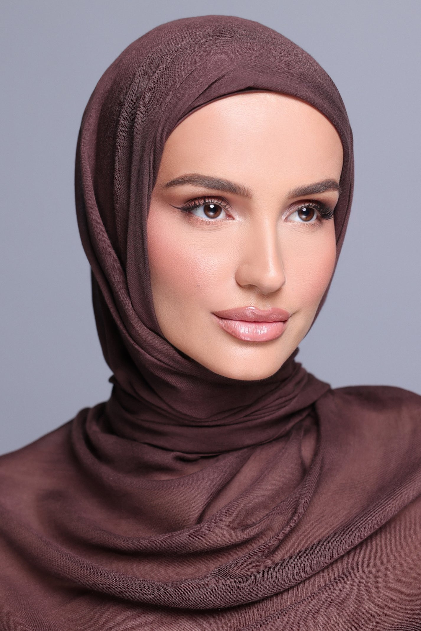  Espresso Modal Hijab Set with Undercap | Veiled Noor