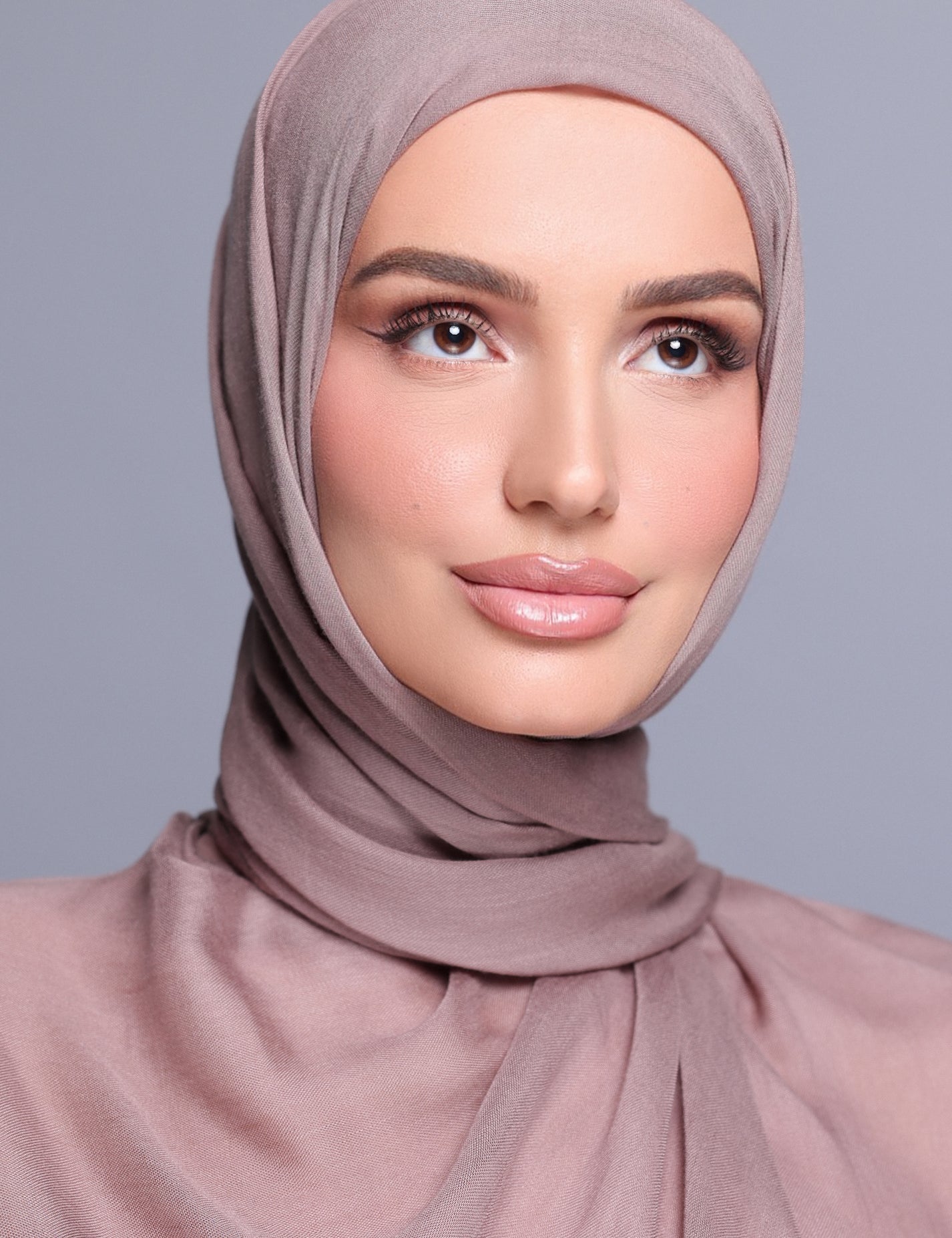 Mocha Modal Hijab Set with Matching Undercap | Veiled Noor